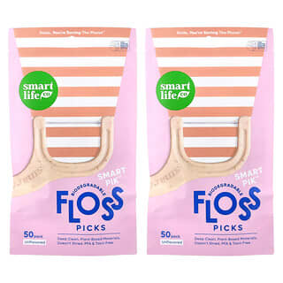 SmartLifeCo, Štipce Floss, bez príchute, 100 kusov