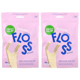 SmartLifeCo, Flexpik™ Floss Picks, Unflavored, 100 Pack