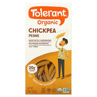 Tolerant, Organic Chickpea Penne , 8 oz (227 g)