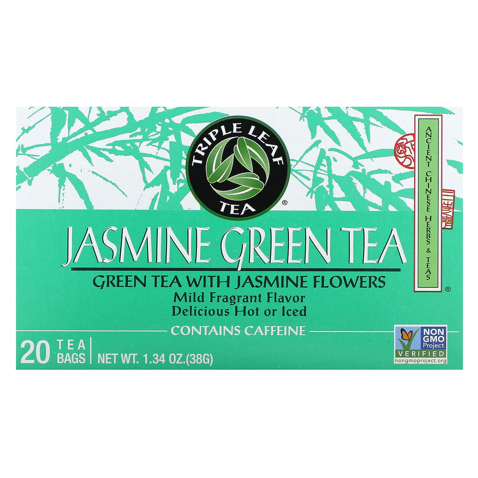 Jasmine Green Tea , 20 Tea Bags, 1.34 oz (38 g)