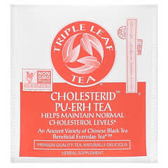 Triple Leaf Tea, Cholesterid-Pu-Erh Tea, 20 Tea Bags, 1.34 oz (38 g)