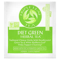 Triple Leaf Tea, Diet Green Herbal Tea, Decaffeinated, 20 Tea Bags, 1.16 oz (33 g)