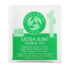 Triple Leaf Tea, Ultra Slim, Herbal Tea, With White Mulberry Leaf, Caffeine-Free, 20 Tea Bags, 1.16 oz (33 g)