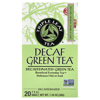 Triple Leaf Tea, Decaf Green Tea™, 20 Tea Bags, 1.34 oz (38 g)