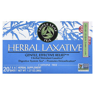 Triple Leaf Tea, Herbal Laxative, Caffeine Free , 20 Tea Bags, 1.27 oz (36 g)