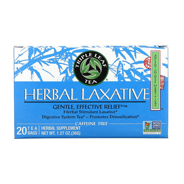Triple Leaf Tea, Laxante a base de hierbas, 20 bolsitas de té, 36 g (1,27 oz)