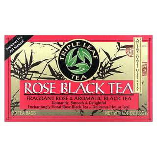 Triple Leaf Tea, Rose Black Tea, 20 Tea Bags, 1.06 oz (30 g)