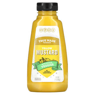 True Made Foods‏, Yellow Mustard with Hidden Veggies, 12 oz (340 g)