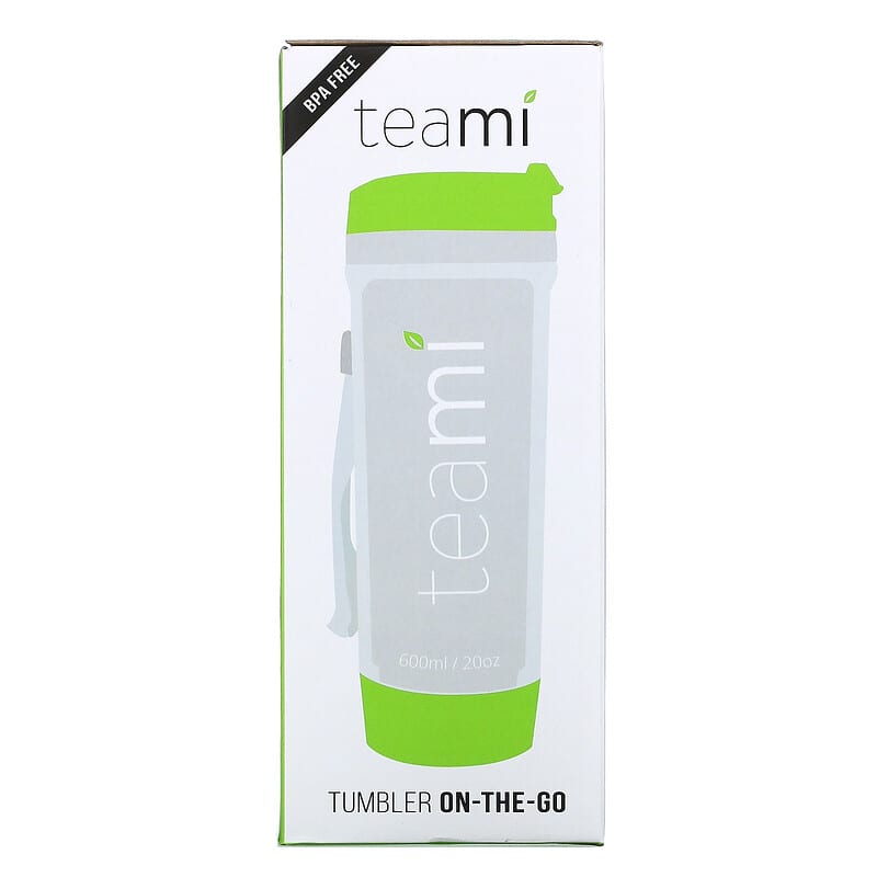 Teami Tea Tumbler Infuser Bottle - Green, 20 Ounce - BPA FREE