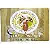 Thérapie pour la peau à base de lait de chèvre cru, barre de shampoing, citron vert et noix de coco, 107 g