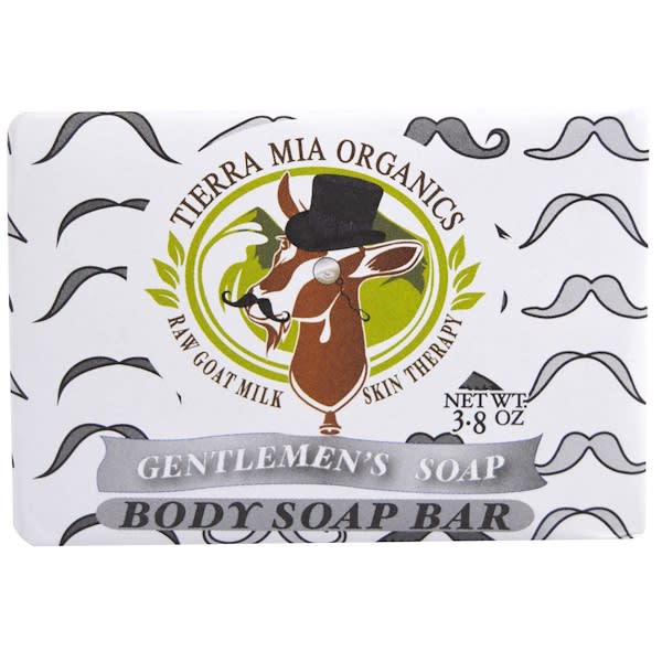 Tierra Mia Organics, ヤギの生ミルクのスキンセラピー, ボディ石鹸, 男性用石鹸, 3.8 オンス