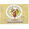 Raw Goat Milk Skin Therapy, Body Soap Bar, Vanilla, 3.8 oz
