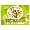 Raw Goat Milk Skin Therapy, Body Soap Bar, Fresh Coconut, 3.8 oz