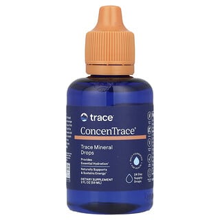 Trace Minerals ®, ConcenTrace®（コンセントレース）、微量ミネラルドロップ、59ml（2液量オンス）