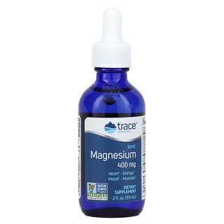Trace Minerals ®, Magnesio iónico, 400 mg, 59 ml (2 oz. Líq.)