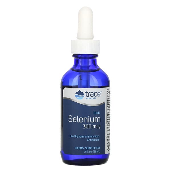 Trace Minerals ®‏, Ionic Selenium, 300 mcg, 2 fl oz (59 ml)