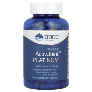 Trace Minerals ®, ConcenTrace（コンセントレース）、ActivJoint Platinum、タブレット180粒