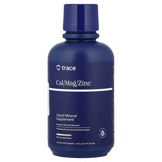 Trace, Cal, magnesio y zinc líquidos más vitamina D3, Piña colada, 473 ml (16 oz. líq.)