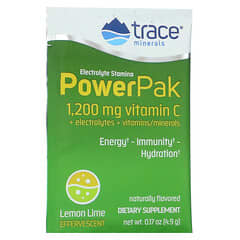 Trace Minerals ®, Electrolyte Stamina PowerPak, Lemon Lime, 30 пакетів по 0,17 унції (4,9 г) кожен