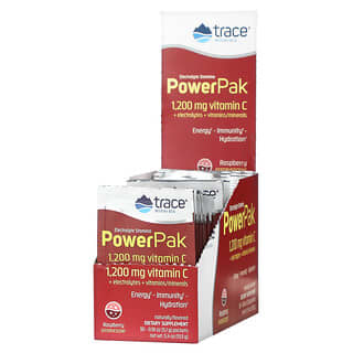 Trace Minerals ®, Electrolyte Stamina PowerPak, Raspberry, 30 Packets, 0.18 oz (5.1 g) Each