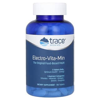 Trace Minerals ®‏, Electro-Vita-Min‏, 180 טבליות