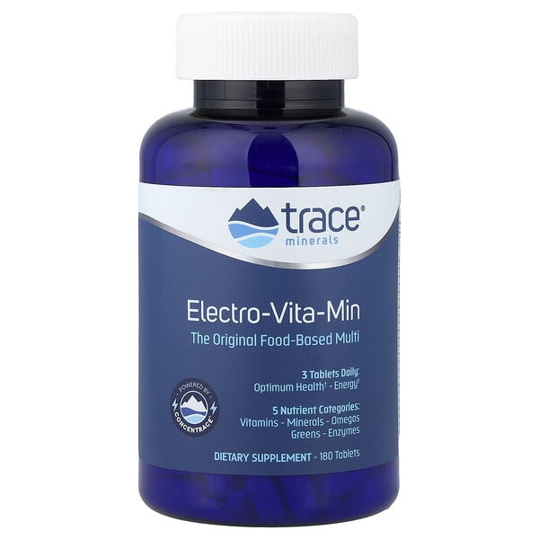 Trace, Electro-Vita-Min, 180 comprimidos