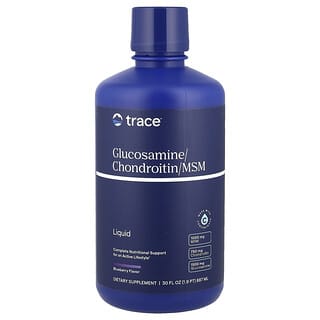 Trace, Glucosamina/condroitina/MSM líquidos, Arándano azul, 887 ml (30 oz. líq.)