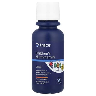 Trace, Suplemento multivitamínico para niños, Ponche tropical, 237 ml (8 oz. líq.)