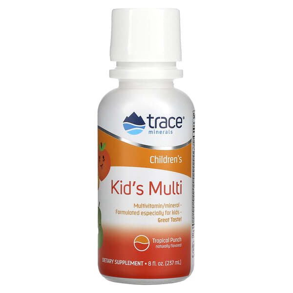 Trace Minerals ®, Kid's Multi, Ponche cítrico, 237 ml (8 oz. Líq.)