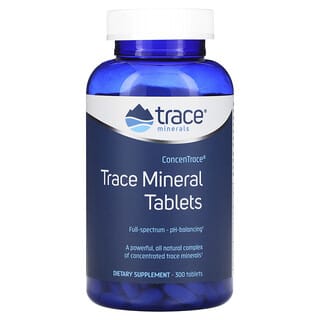 Trace Minerals ®, ConcenTrace, таблетки с минералами и микроэлементами, 300 таблеток