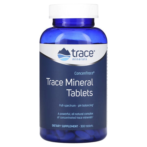 Trace Minerals ®, ConcenTrace, Spurenelement-Tabletten, 300 Tabletten