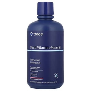 Trace, Multi Vitamin-Mineral, Erkekler ve Kadınlar İçin, Tropikal Karışık Meyve, 30 fl oz (887 ml)