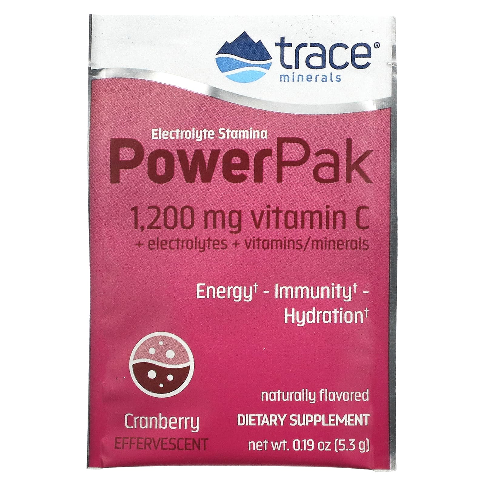 Trace Minerals ®, Electrolyte Stamina PowerPak, Cranberry, 30 Packets ...