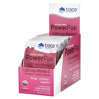 Trace Minerals ®, 電解質スタミナパワーパック、クランベリー、30袋、各5.3g（0.19オンス）