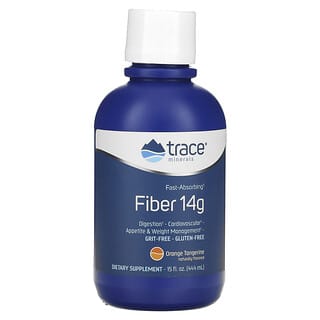 Trace Minerals ®, Fiber, Orange Tangerine, 14 g, 15 fl oz (444 ml)