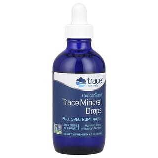 Trace Minerals ®, ConcenTrace, микроэлементы в каплях, 118 мл (4 жидк. унции)