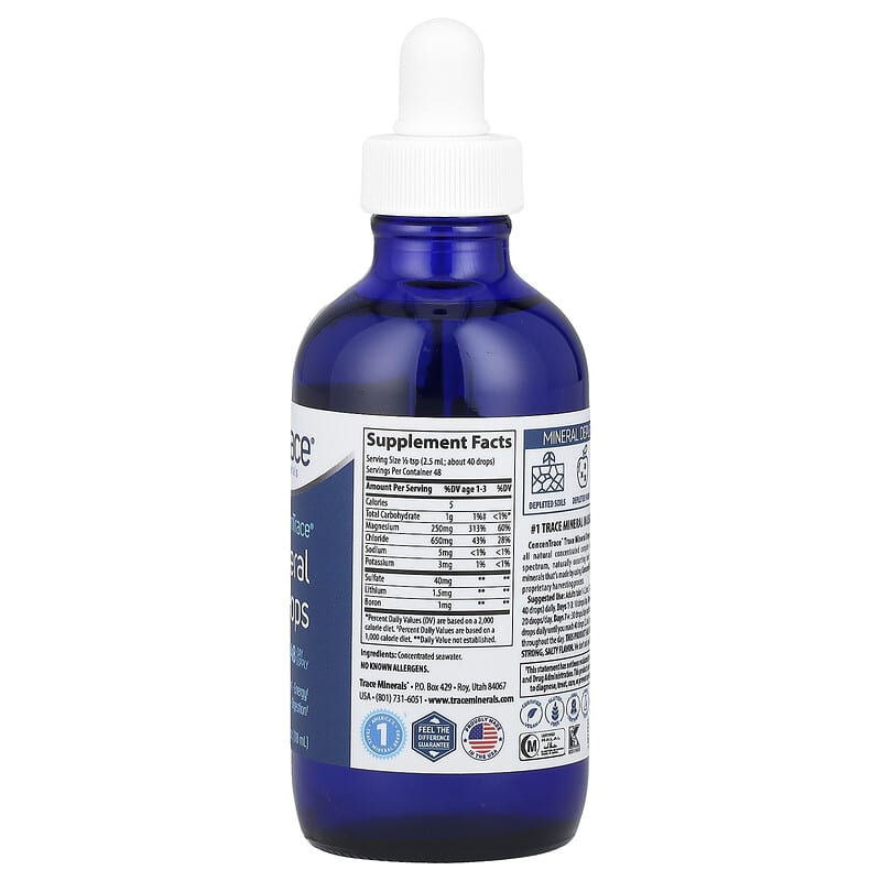ConcenTrace® Trace Mineral Drops, 4 fl oz (118 ml)