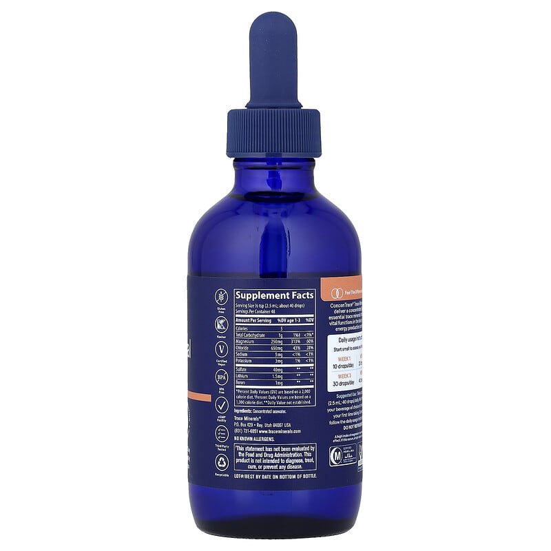 ConcenTrace, Gotas de oligoelementos, 118 ml (4 oz. líq.)