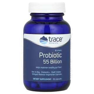 Trace Minerals ®, Probiotiques, 55 milliards, 30 capsules