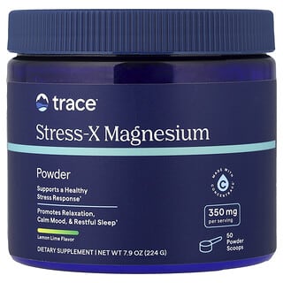 Trace, Stress-X, Magnesium Powder, Lemon Lime, 8.8 oz (250 g)