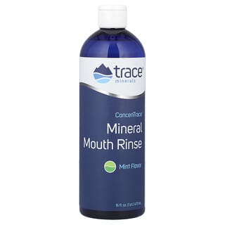 Trace Minerals ®, ConcenTrace礦物質漱口水，薄荷，16液盎司（473毫升）