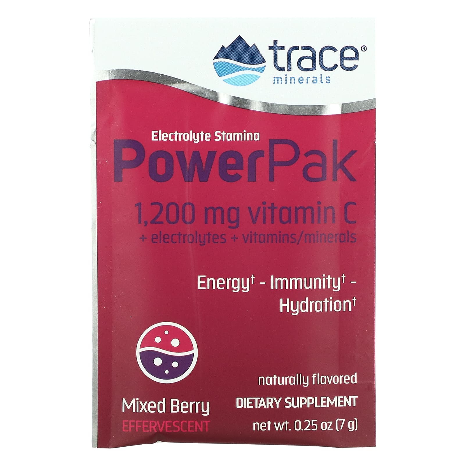 Trace Minerals ®, Electrolyte Stamina PowerPak, Mixed Berry, 30 Packets