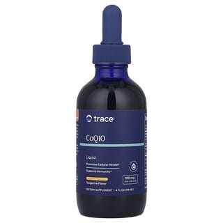 Trace Minerals ®, жидкий коэнзим Q10, мандарин, 100 мг, 118 мл (4 жидк. унции)