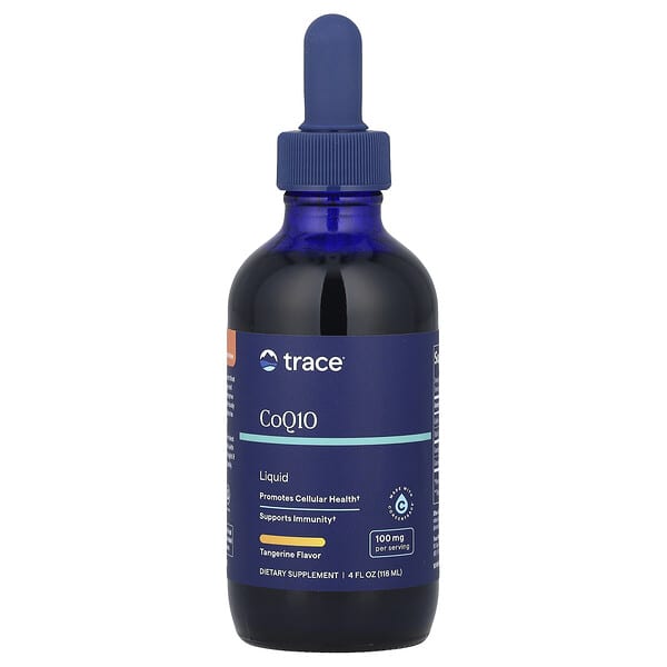 Trace Liquid CoQ10, Tangerine, 4 fl oz (118 ml)