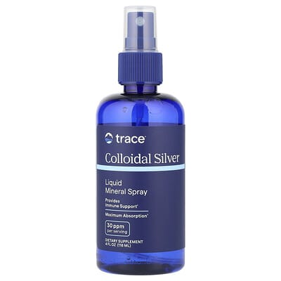 Trace, Colloidal Silver Mineral Spray, 30 PPM, 4 fl oz (118 ml)