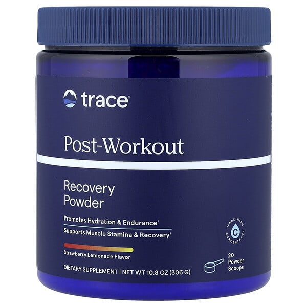 Trace Post-Workout, Recovery Powder, Strawberry Lemonade, 10.8 oz (306 g)