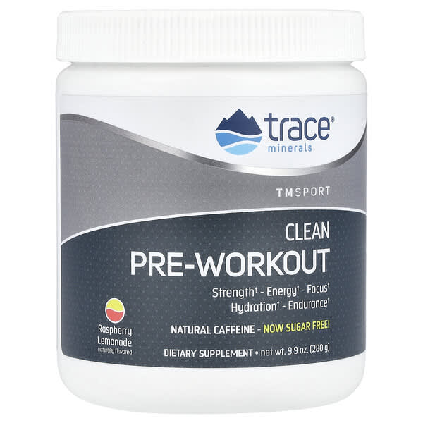 Trace TM Sport, Clean Pre Workout, Raspberry Lemonade, 9.9 oz (280 g)