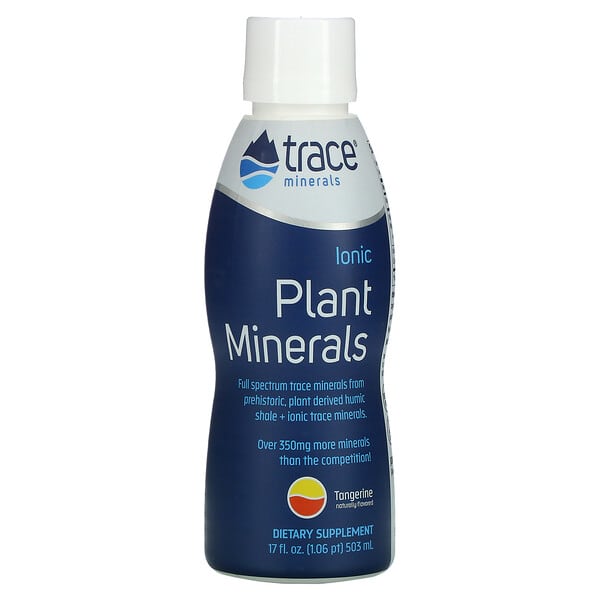 Trace Minerals ®, イオニックプラントミネラル、天然タンジェリン味、503ml（17液量オンス）