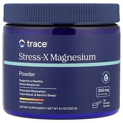 Stress-X Magnesium Powder, Raspberry Lemon, 8.1 oz (230 g)