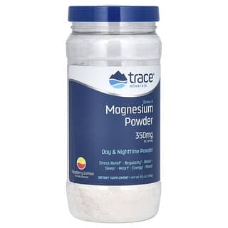 Trace Minerals ®, Stress-X, Magnesium Powder, Magnesiumpulver, Himbeer-Zitrone, 350 mg, 240 g (8,5 oz.)